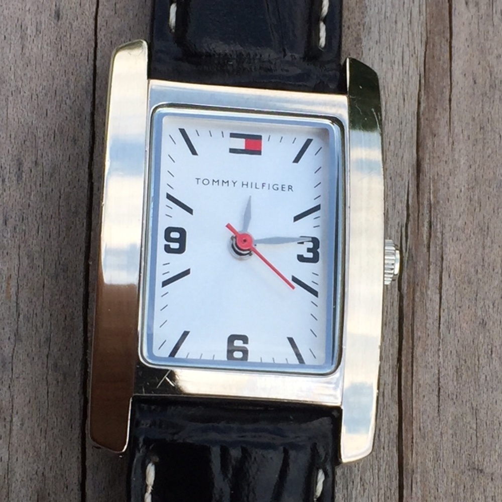 SOLD Tommy Hilfiger Woman's Watch w/ black band - Picture 2 of 8